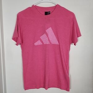 Adidas Women's XS Winners 3.0 Short Sleeve T-Shirt Pink Top Logo NWT